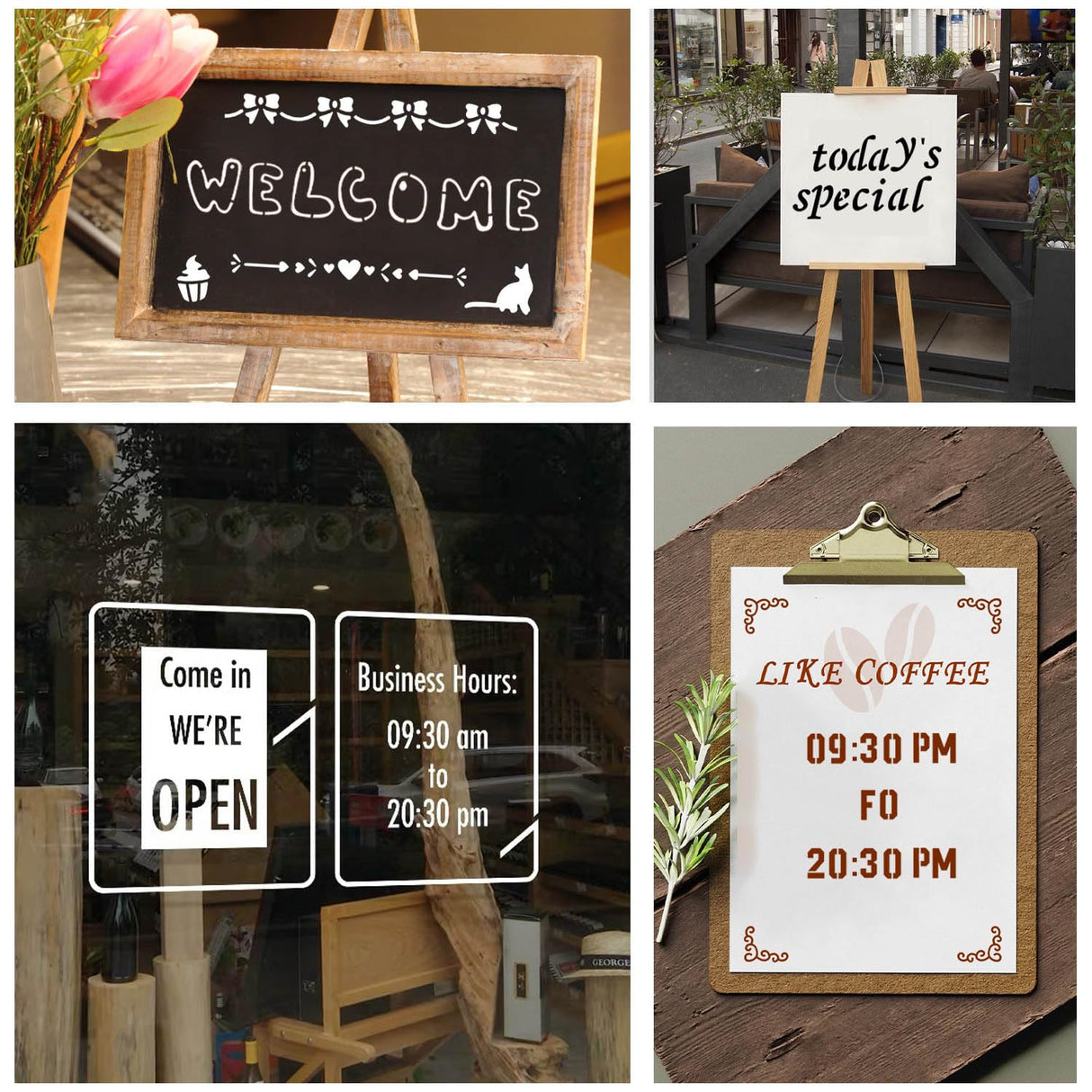 36 Pieces Letter Stencils, 4 x 7 Inch Alphabet Stencil Reusable Plastic Numbers Symbol Templates Kit for Painting on Wood, Canvas, Fabric, Rock, Chalkboard, Sign, DIY Art Projects(Letter) eageus