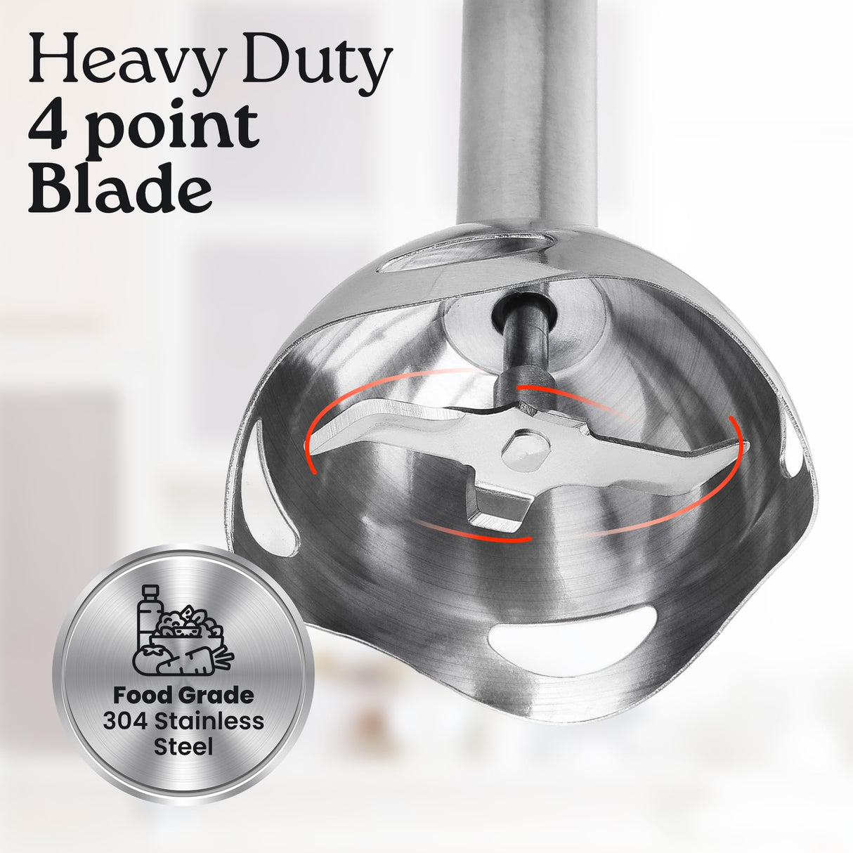 Zulay Immersion Blender Handheld - 800 Watt Hand Blender With High-Power Turbo Mode - Durable Stick Blender With Ultra-Sharp Stainless Steel Blades For Effortless Blending - Black Zulay Kitchen