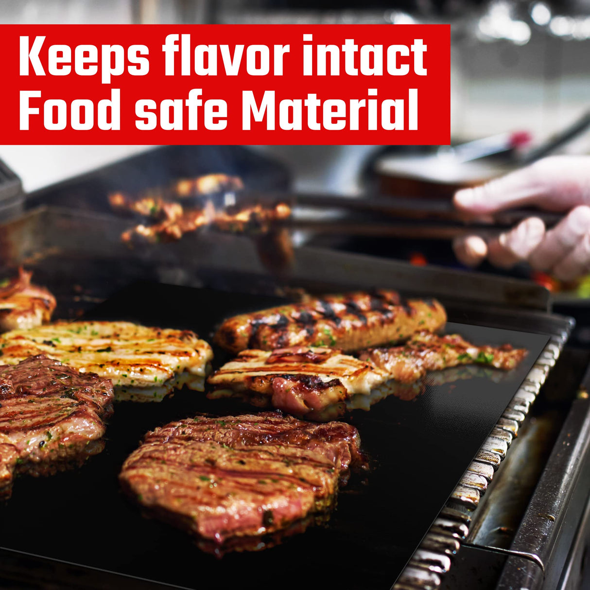 KITCHEN PERFECTION Safe Wire Grill Brush for Outdoor Grill w/Grill Scraper & Grill Mat Grill Cleaning Kit -Extended Handle BBQ Brush for Effortless Grill Cleaning Grill Cleaner Brush Barbecue Tools Kitchen perfection