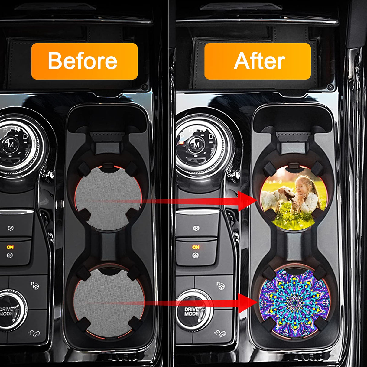 100Pcs Sublimation Blanks Products - Sublimation Cup Coasters Blanks 2.75 Inch for DIY Crafts Car Cup Coasters Painting Project Sublimation Accessories Palksky