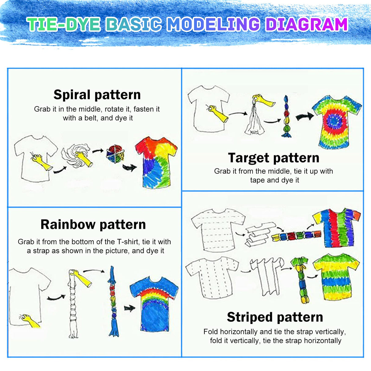 Tie Dye Kit 32 Color All-in-one Clothing Dye Kit, Permanent Fabric Dye Kit for Kids, Adults, Large Group Handmade Party Activity, DIY Bright Neon Tye Dye Kit MojiDecor