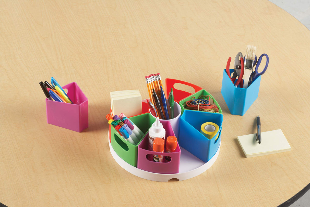 Learning Resources Create a Space Storage Center - 10 Piece set Desk Organizer for Kids, Art Organizer for Kids, Crayon Organizer, Homeschool Organizers and Storage Learning Resources