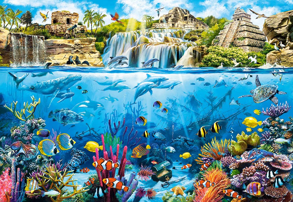 CASTORLAND 1500 Piece Jigsaw Puzzle, Pirate Island, Ocean and Coral Life, Adult Puzzle, Castorland C-152049-2 Castorland