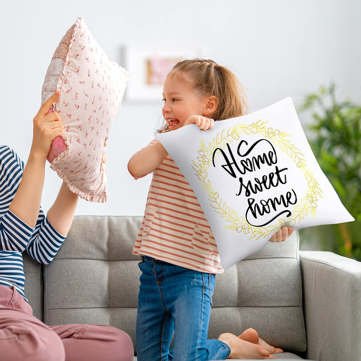 Aneco 24 Pack Sublimation Pillow Cases White Cushion Covers Blanks Pillow Covers Heat Transfer Pillow Covers Polyester Peach Skin Throw Pillow Covers (15.7 x 15.7 inches) Aneco