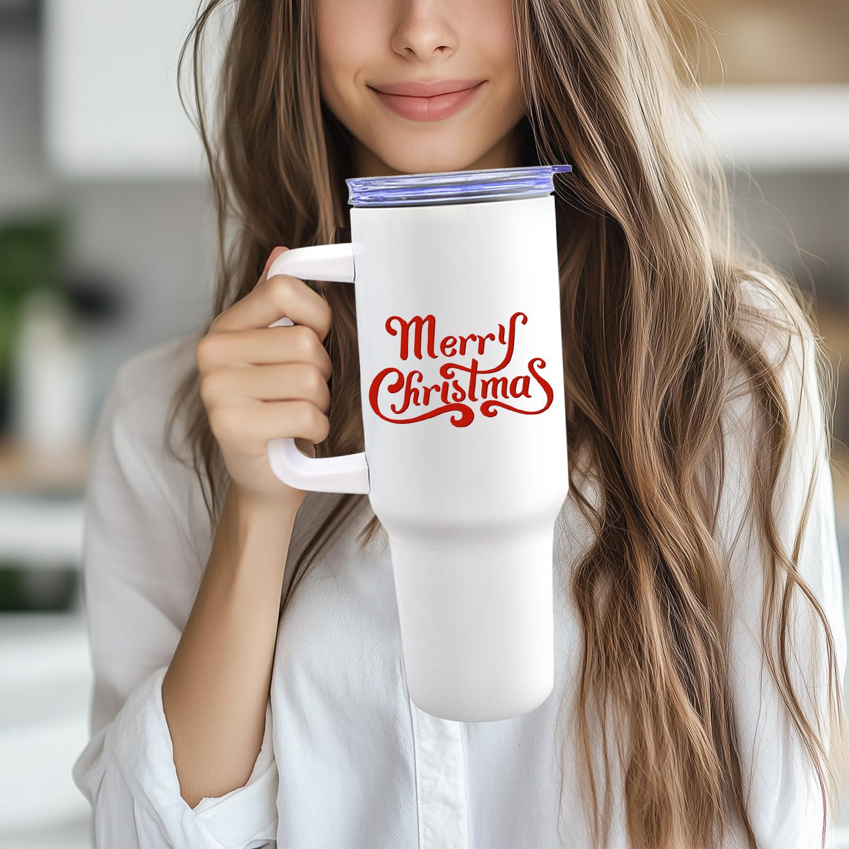 YOUKE OLA 8 Pack Sublimation Tumblers 40oz with Handle Blanks Stainless Steel Insulated Large Tumbler Bulk Coffee Travel Cups for Tumbler Heat Press Sublimation Oven Printing, White YOUKE OLA