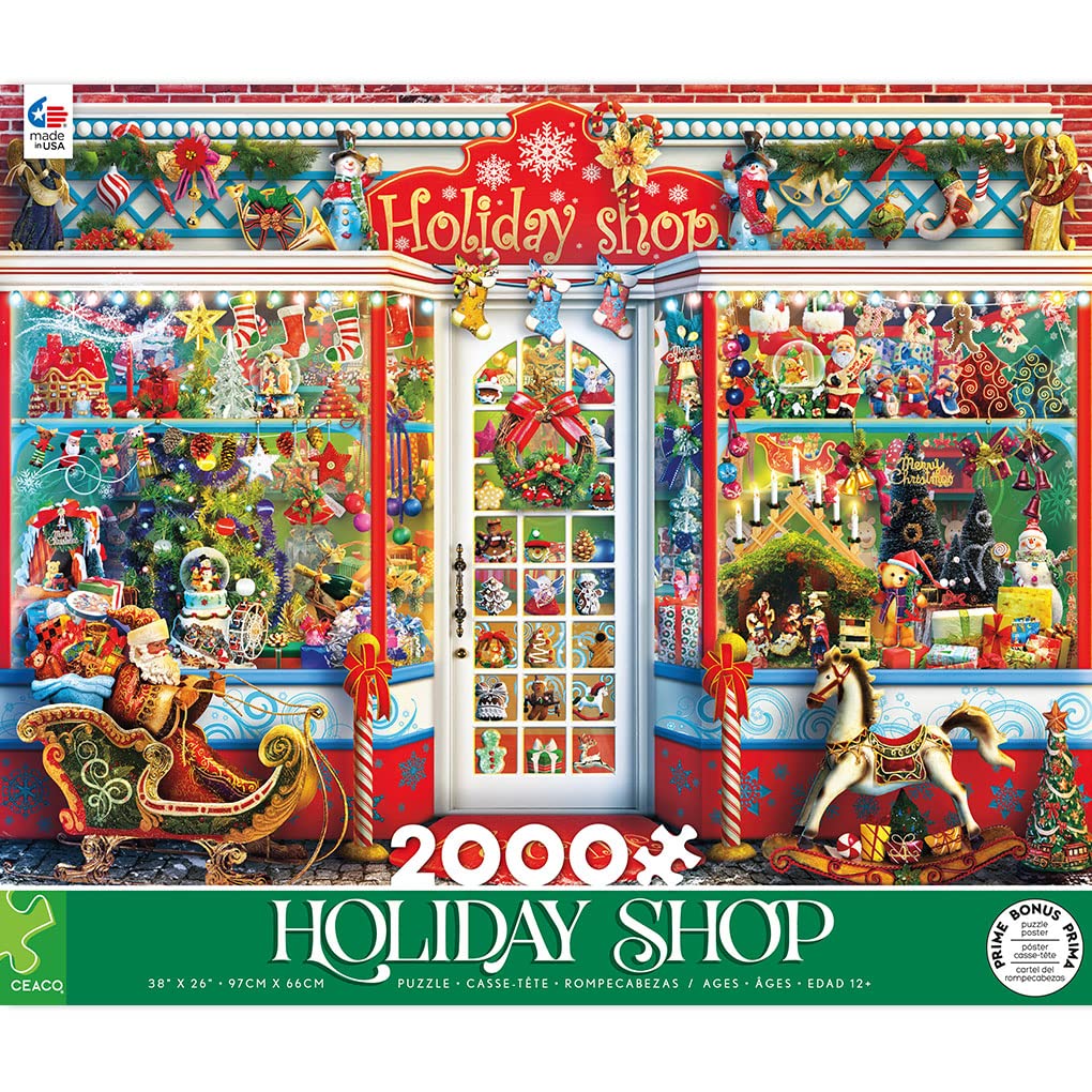 Ceaco - Holiday - Holiday Shop - 2000 Piece Jigsaw Puzzle Ceaco