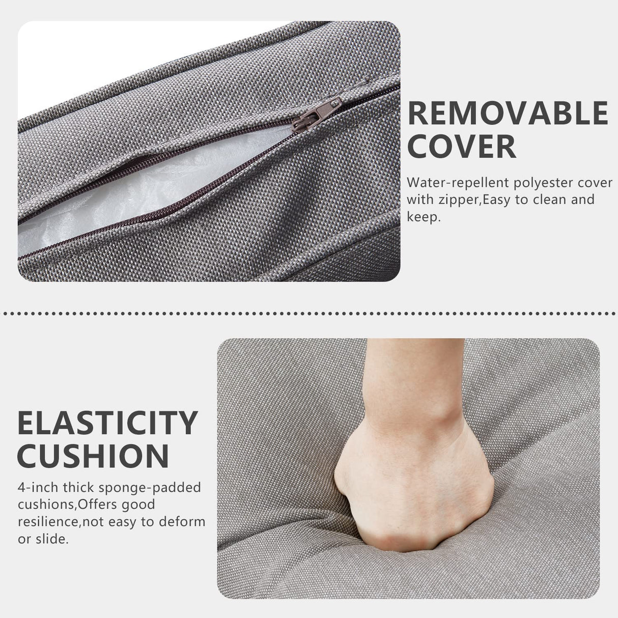 HUMMUH Patio Furniture 10 Piece PE Wicker 6-Seater Outdoor Sectional Sofa Patio Swivel Chairs Outdoor Chairs with Tables for Porch,Garden,Backyard,Deck HUMMUH