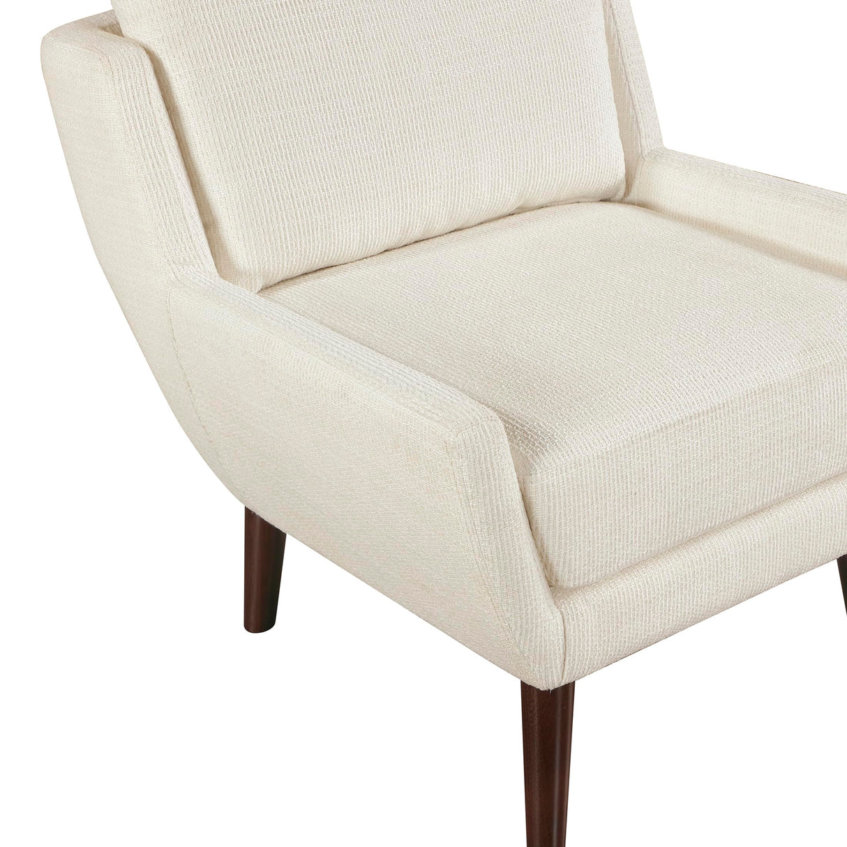 Lexicon Modern Wingback Accent Chair, Chenille Fabric Upholstered Lounge Reading Arm Chair, Solid Wood Legs for Living Room, Bedroom, Supportive Padded Pocket Coil Seat, Easy Assembly, Beige Lexicon