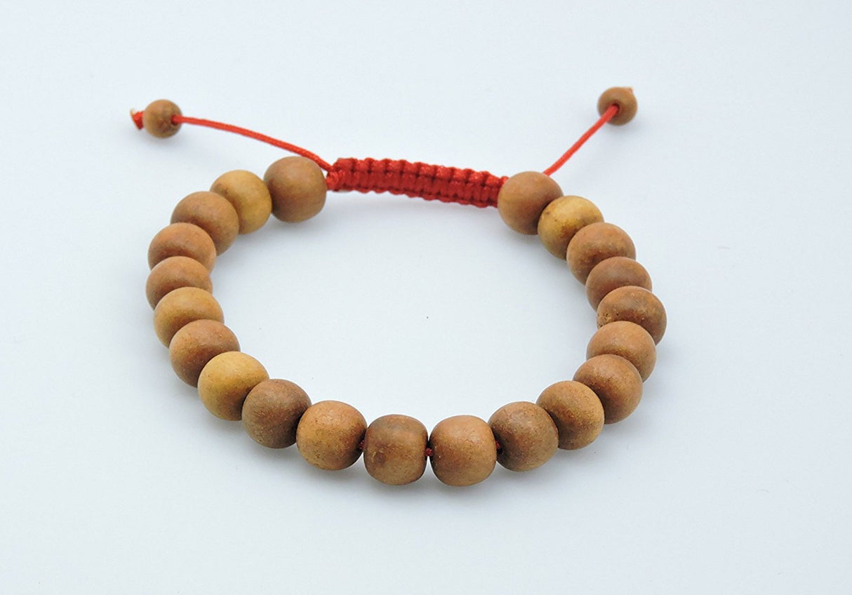 Tibetan Sandalwood Wrist Mala Bracelet for Meditation Hands Of Tibet