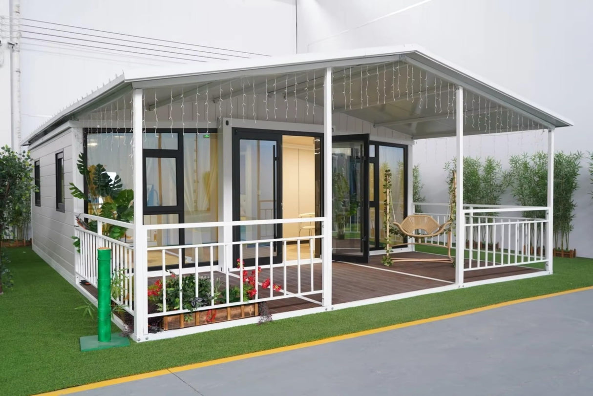 Tiny Houses to Live in for Adults 20ft 30ft 40ft Container Homes Prefabricated Double-Wing Expandable Foldable Container Quick-Moving House for Sale Generic