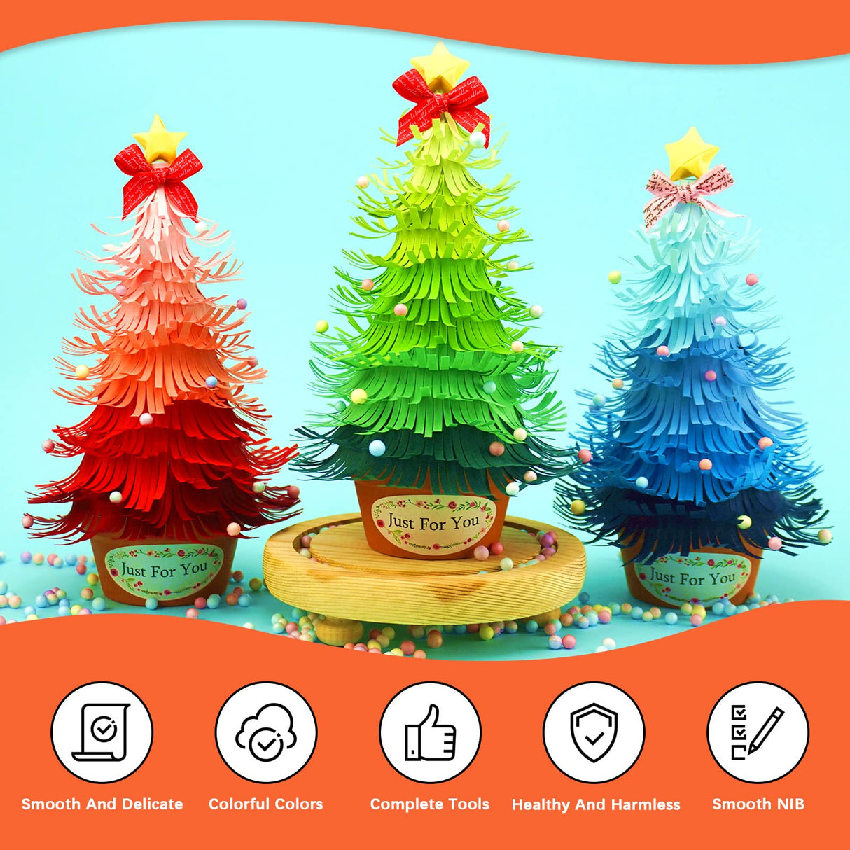 Tanstic 64Pcs Paper Quilling Kits, 45 Colors 900 Strips Paper Quilling Tools and Supplies for Beginners Perfect DIY Handcraft Quilling Set Tanstic