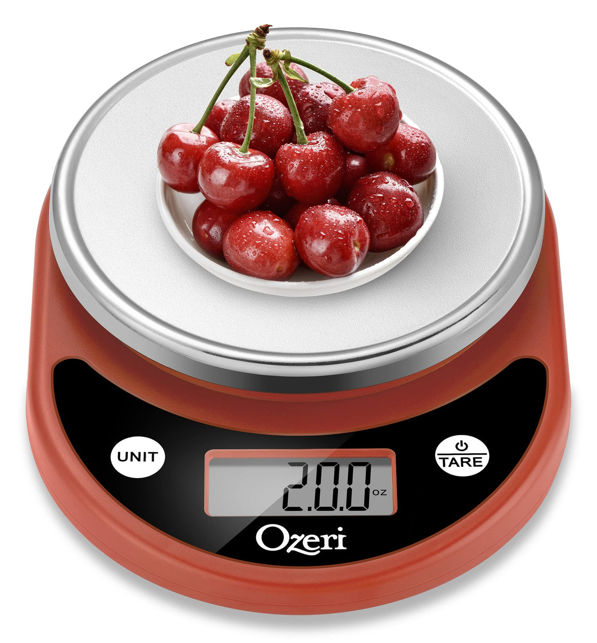 Ozeri Pronto Digital Multifunction Kitchen and Food Scale,Burnt Ochre Ozeri