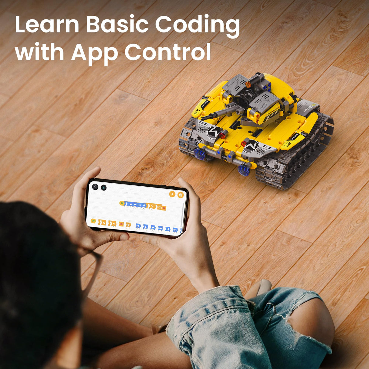 Sillbird Robot Building Kit with Remote Control STEM Gifts for Boys Age 8-13, Technic Coding Robotic Toys for Kids Birthday, Buildable 5in1 Models with 488 Pieces Sillbird