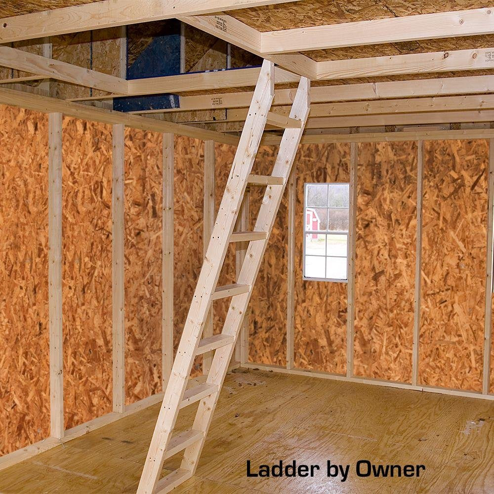 Belmont 12 ft. x 24 ft. Wood Storage Shed Kit with Floor including 4 x 4 Runners Best Barns Inc.