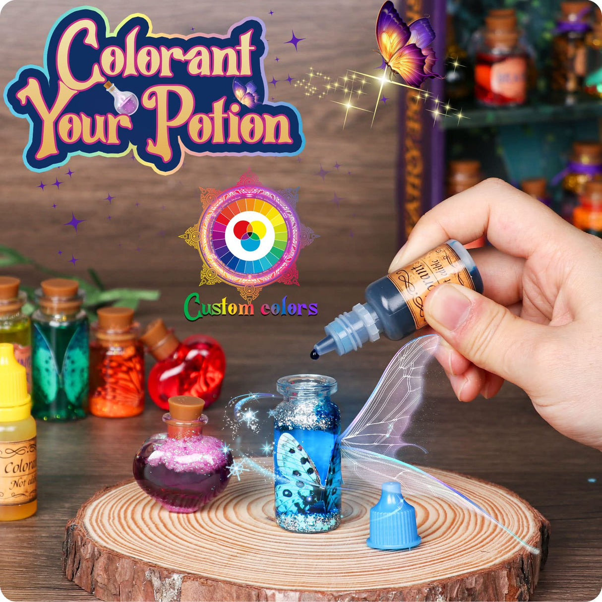 Alritz Fairy Potions Kit, Magic Mix Kit 20 Bottles, Christmas Gifts Decorations Ornaments Garden Crafts Birthday Gifts Toys for Girls and Boys 6 7 8 9 10 11 12+Years Old Families Party Indoor Outdoor Alritz