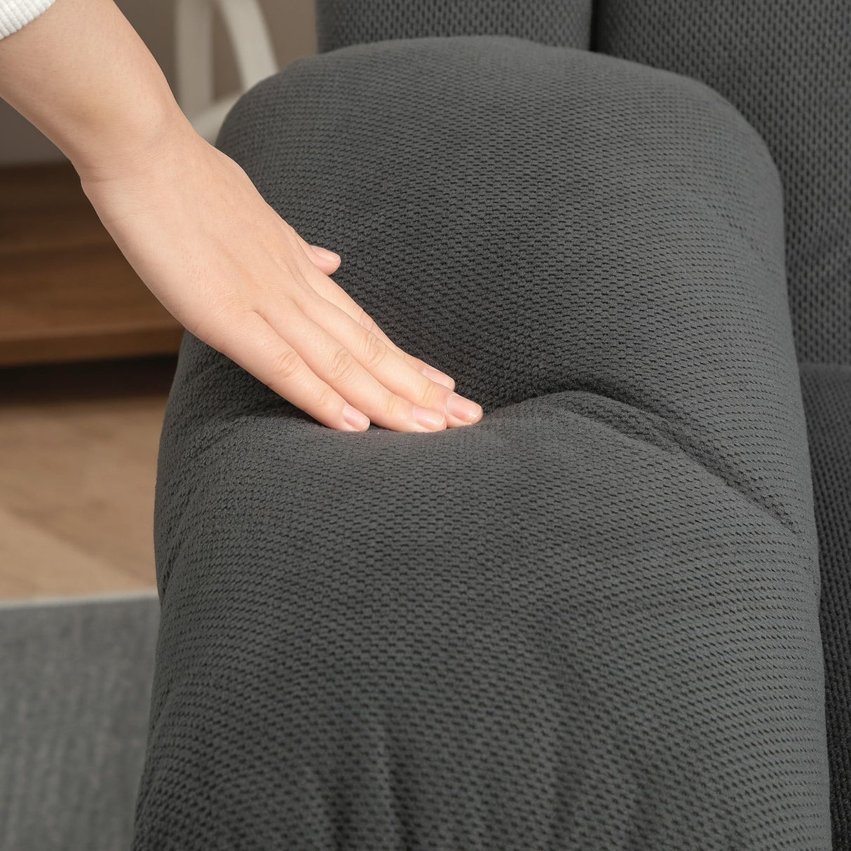 HOMCOM Power Lift Recliner Chair for Elderly with Vibration Massage and Heat, Overstuffed Fabric Lift Chair Sofa with Remote Control, USB Port, Side Pockets, Pocket Spring, Gray HOMCOM