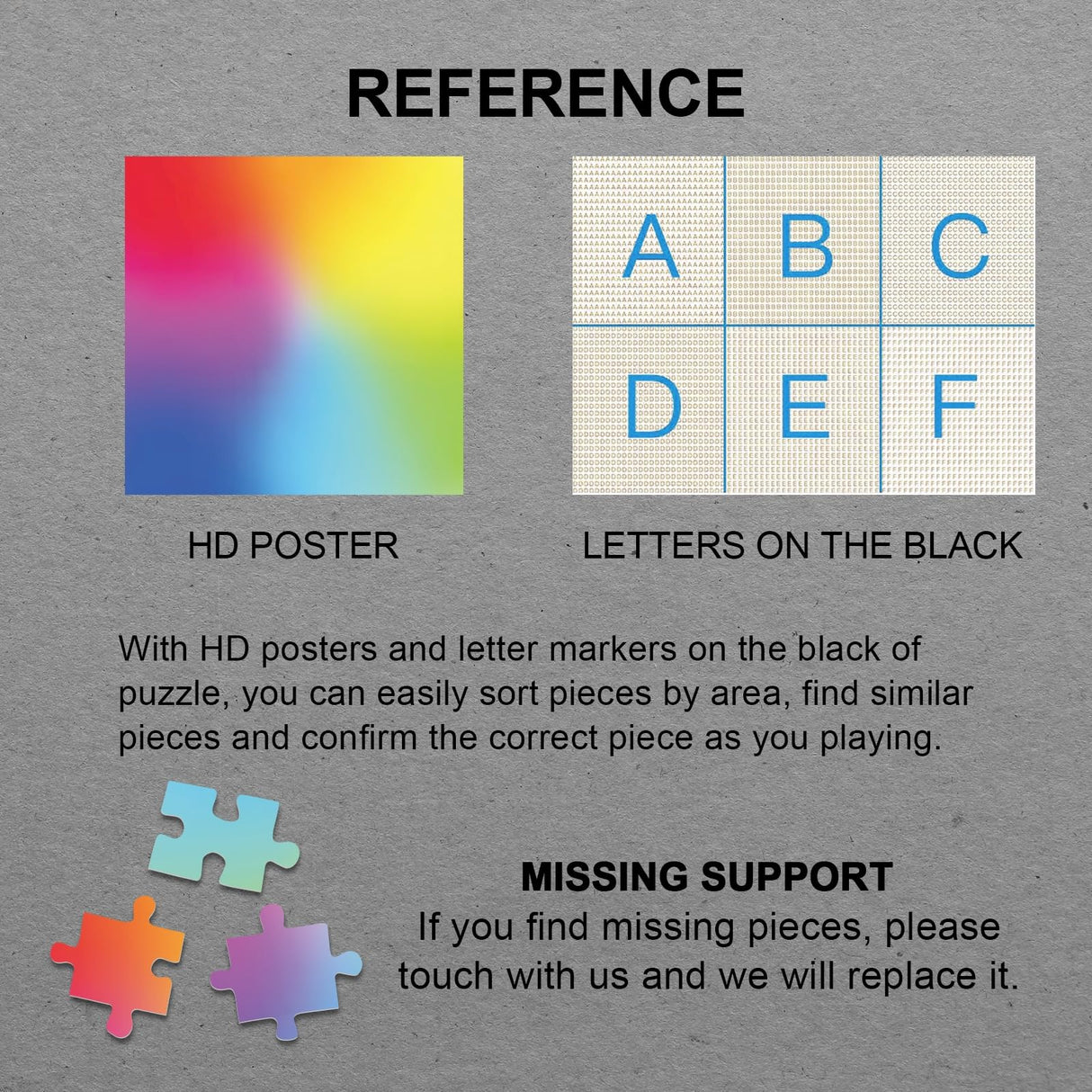 Colorful Puzzles Gradient Puzzle 1000 Piece for Adults, Impossible Jigsaw Puzzles Difficult Puzzles, Hard Rainbow Puzzle Challenging Art Jigsaw Puzzles BBOLDIN