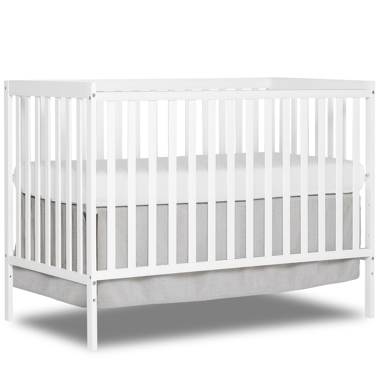 Dream On Me Synergy 5-In-1 Convertible Crib In White, Greenguard Gold Certified Dream On Me