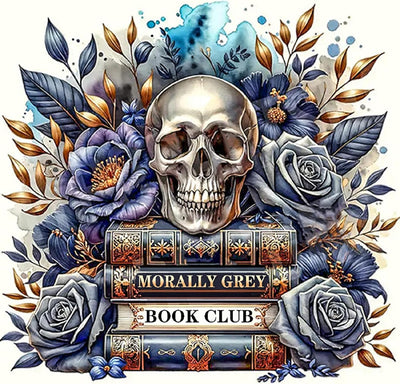 ARPADAMO Skull Book Diamond Art Kits for Adults,5D Diamond Painting DIY Book Diamond Art Diamond Painting Kits for Adult,Round Full Drill Diamonds, Diamond Art Kits for Home Decor-14x14inch