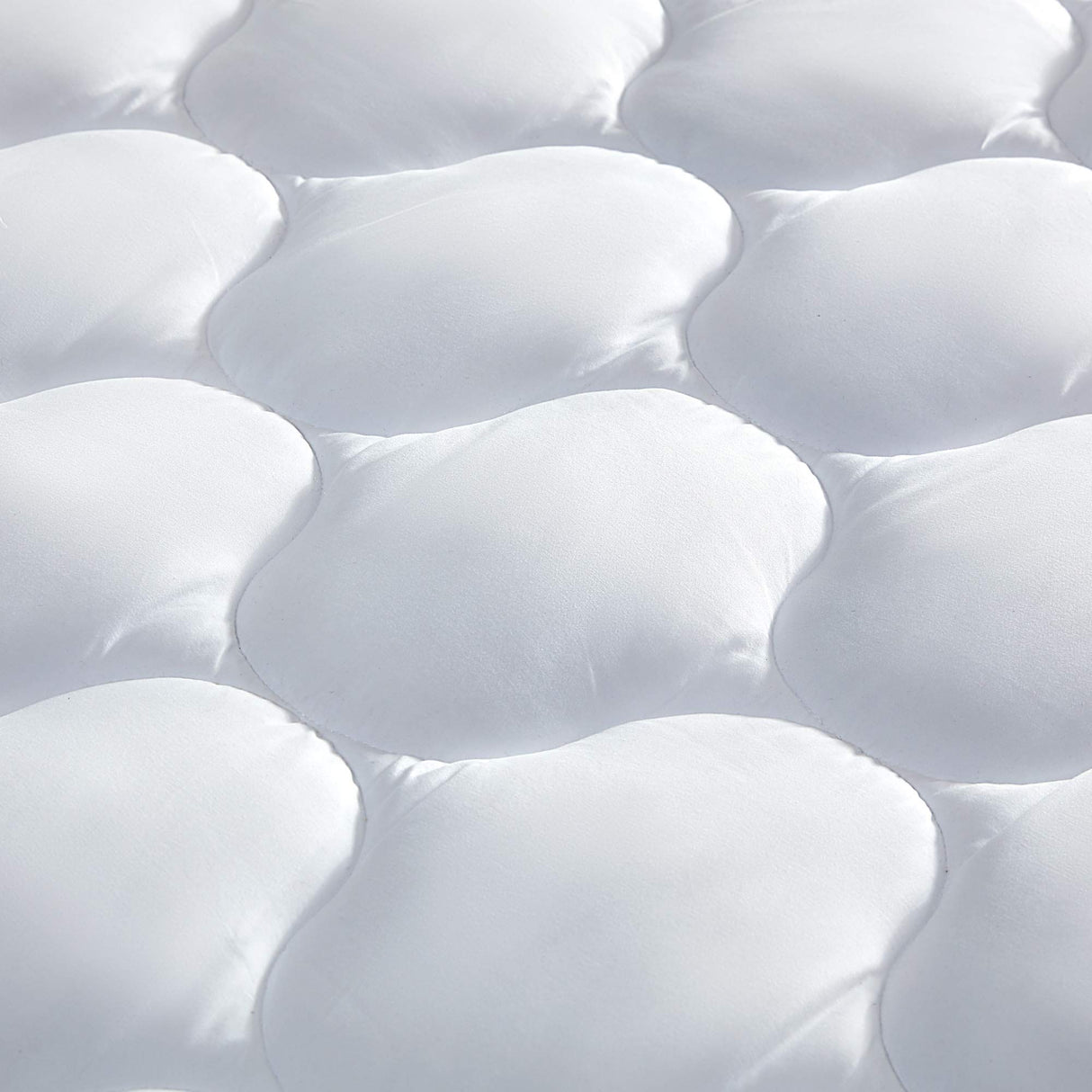 SLEEP ZONE Quilted Fitted Twin Mattress Pad Cover - Soft Fluffy Pillow Top Bed Mattress Topper Deep Pocket 8-21 inch, Twin SLEEP ZONE