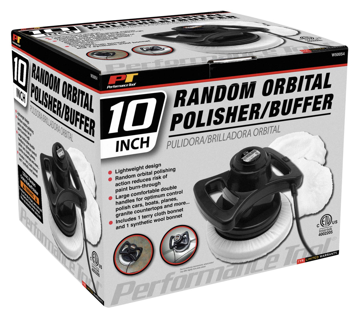 Performance Tool W50054 10-Inch Random Orbital Buffer/Polisher Performance Tool