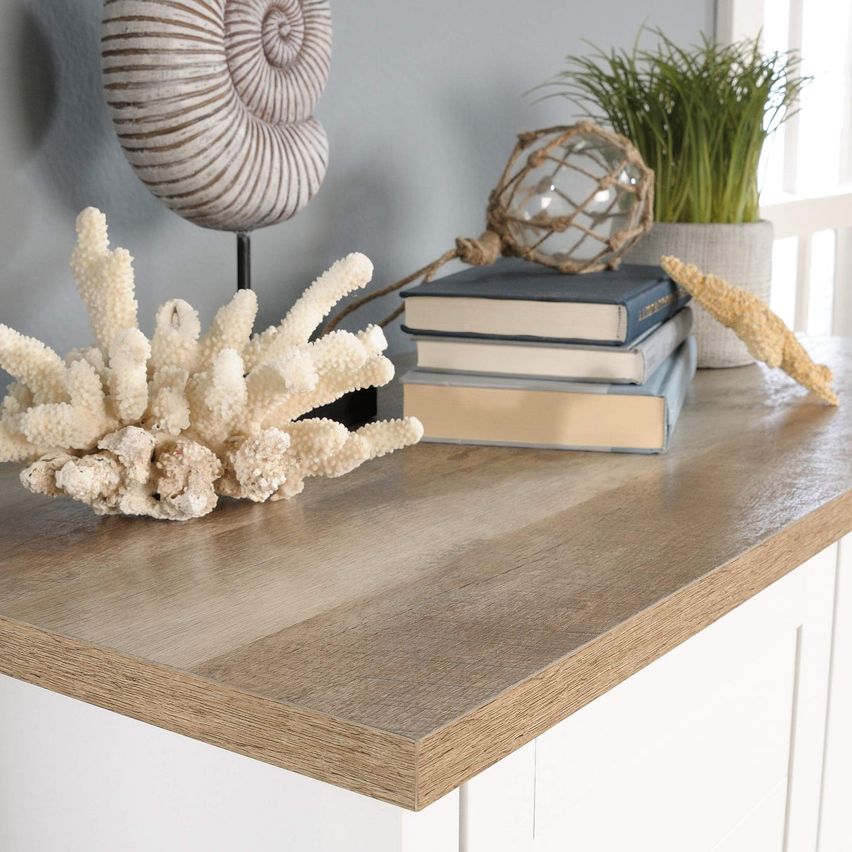 Sauder Cottage Road Storage Cabinet/ Pantry Cabinet, Soft White finish Sauder