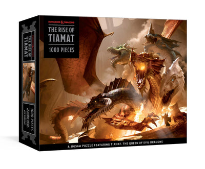 Clarkson Potter The Rise of Tiamat Dragon Puzzle (Dungeons & Dragons): 1000-Piece Jigsaw Puzzle Featuring The Queen of Evil Dragons: Jigsaw Puzzles for Adults