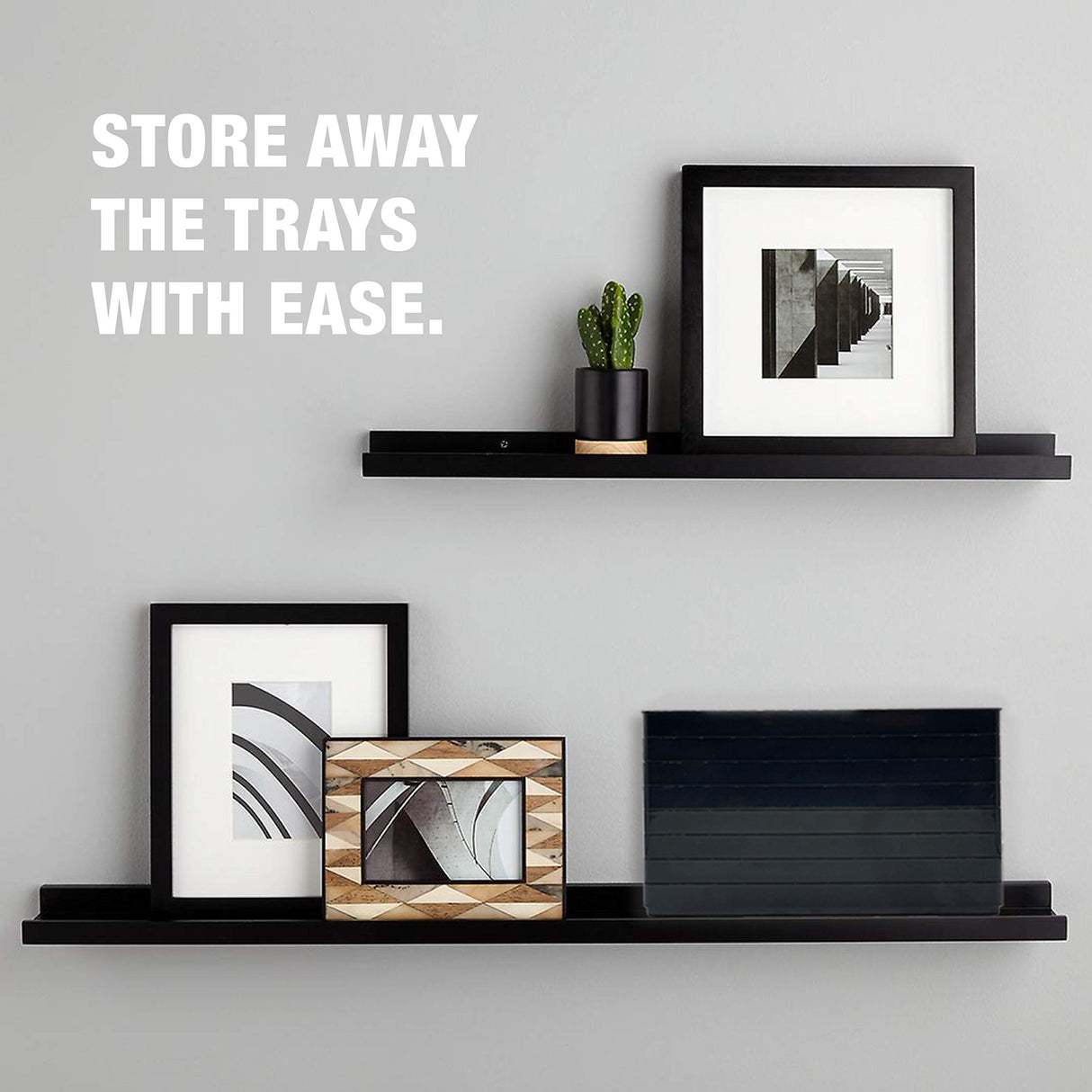 8 Black Puzzle Sorting Trays with Lid 10" x 10" | Puzzle Organizers and Storage | Jigsaw Puzzle Storage Board | for Puzzles Up to 1500-2500 Pieces TIDYBOSS