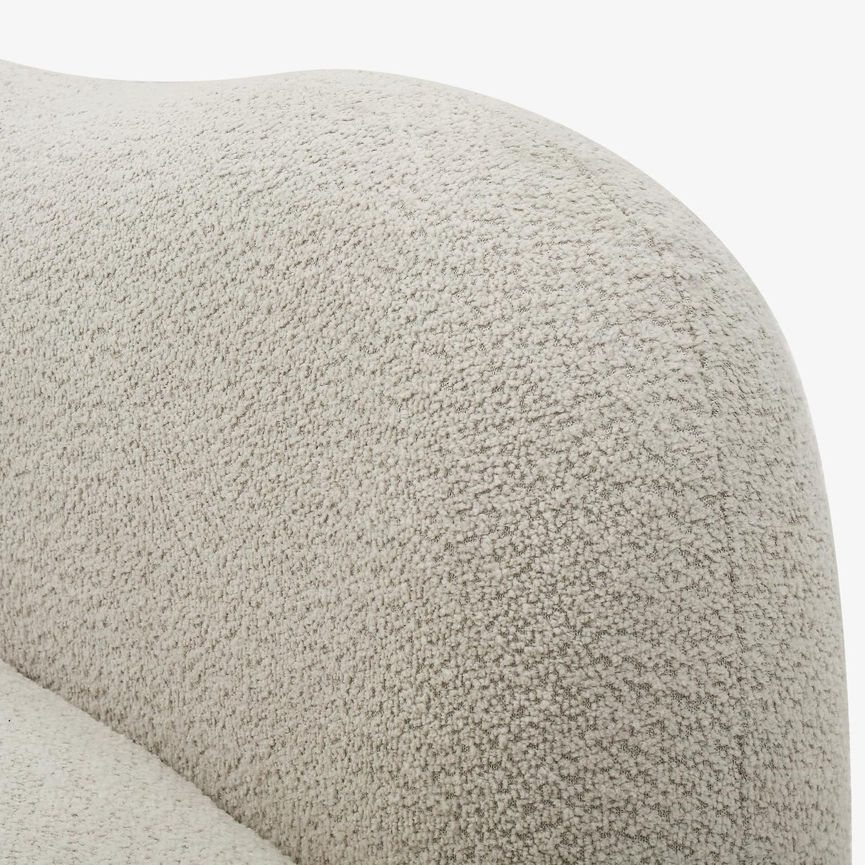 128" Luxury Curved Sectional Sofa with Ottoman, 6-Seater Boucle Couch Cloud Like Modular Sofa, Curved Sofas for Living Room, Luxury Couches with Butterfly Backrest Pillows (Beige) mr.waiba