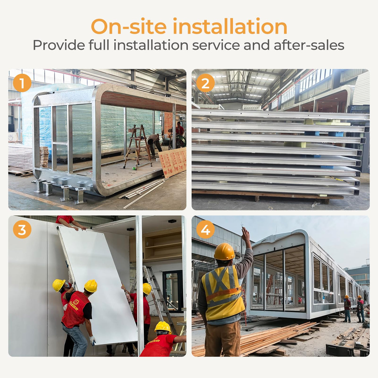 AMGUI Luxury Modern prefab Cabin - 19ft Mobile Capsule with Bedroom, Kitchen and Bathroom, Storm Resistant prefab Cabin -16 Typhoon and 12 Earthquake Proof Mobile Cabin for Travel and Outdoor Living AMGUI