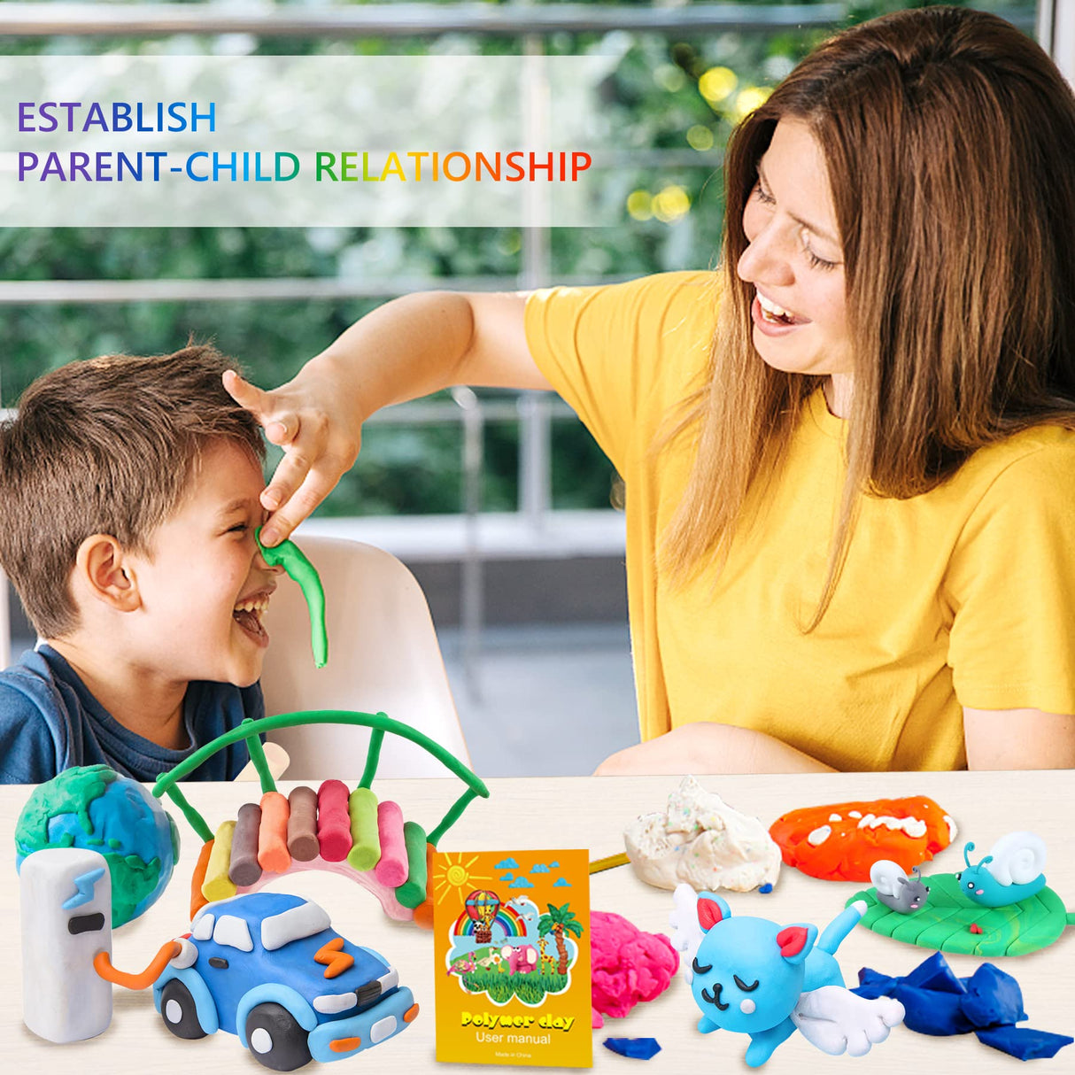 IGaiety Polymer Clay 110 Colors Oven Bake Clay Kit DIY Baking Clay Modeling Craft with Sculpting Tools and Accessories 245 Pcs Non-Toxic Ideal Gift for Beginner Adults Kids Jewelry Making IGaiety