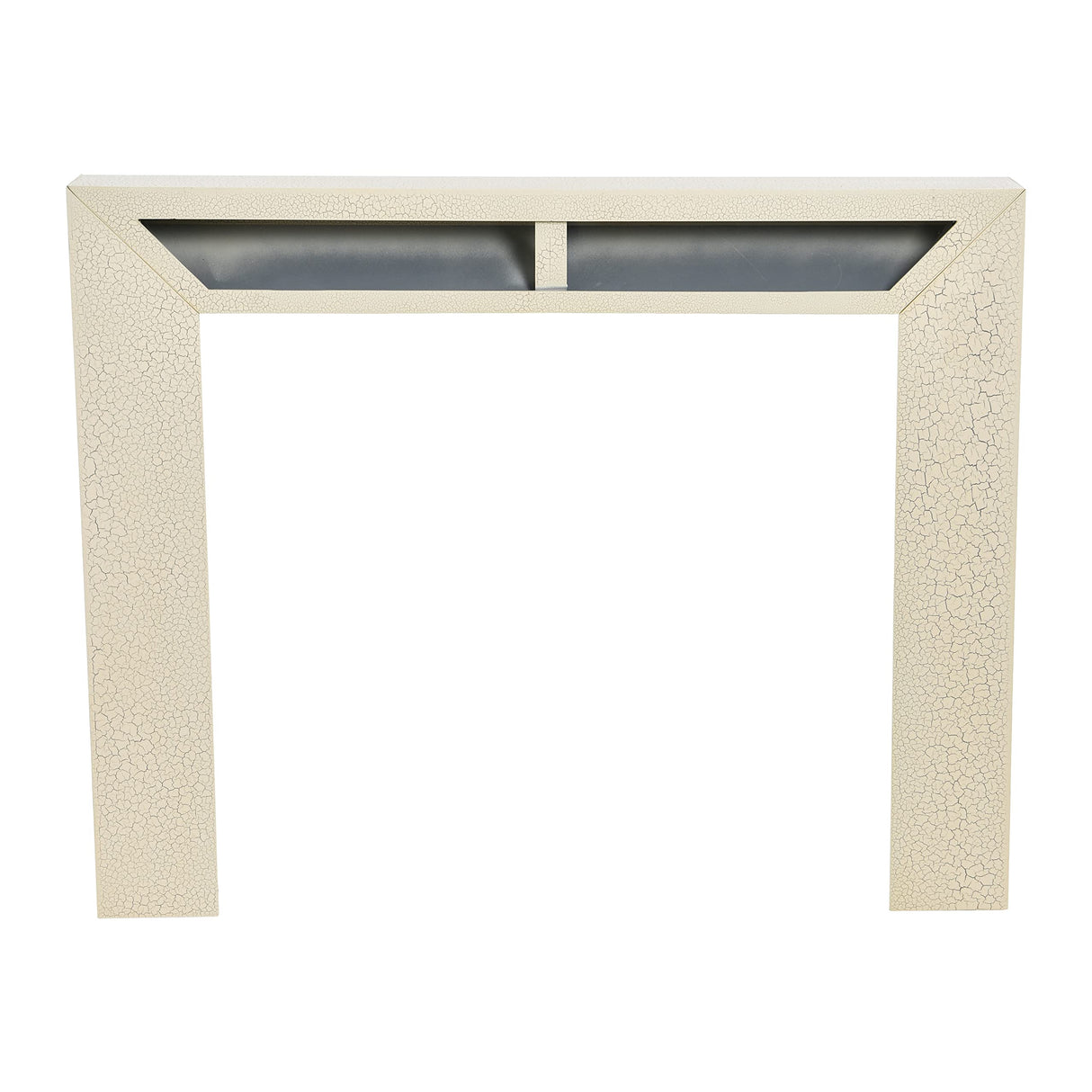 Creative Co-Op Modern Fireplace Mantel, Distressed Cream Creative Co-Op