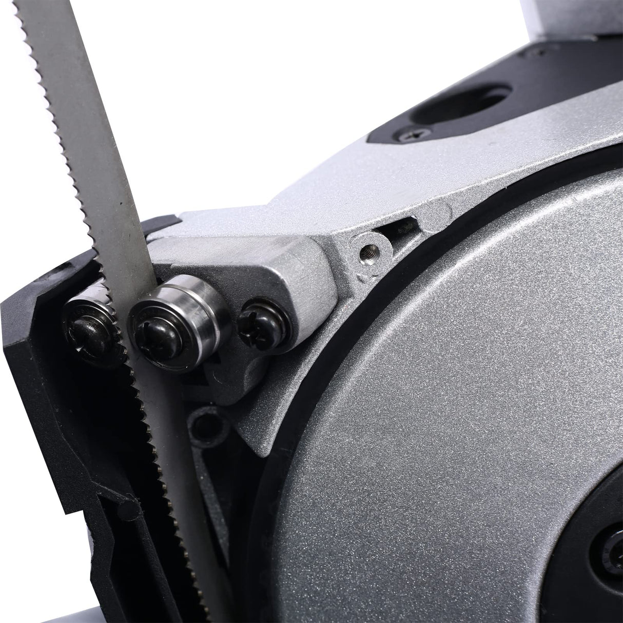 SPOFLYINN High Performance Portable Band Saw 45°-90° Cutting 10A 1100W Motor 5" Cutting Capacity Compact Band Saw with Removable Stainless Steel Base for Woodworking Metalworking 5-inch One size SPOFLYINN