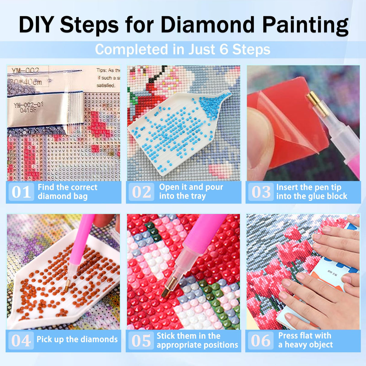 XTCIXAL Horse Diamond Art Kits for Adults, Horse Diamond Painting Kit, DIY Beginners Gem Art Suitable for Gifts and Home Wall Decor - 12x16 Inch XTCIXAL