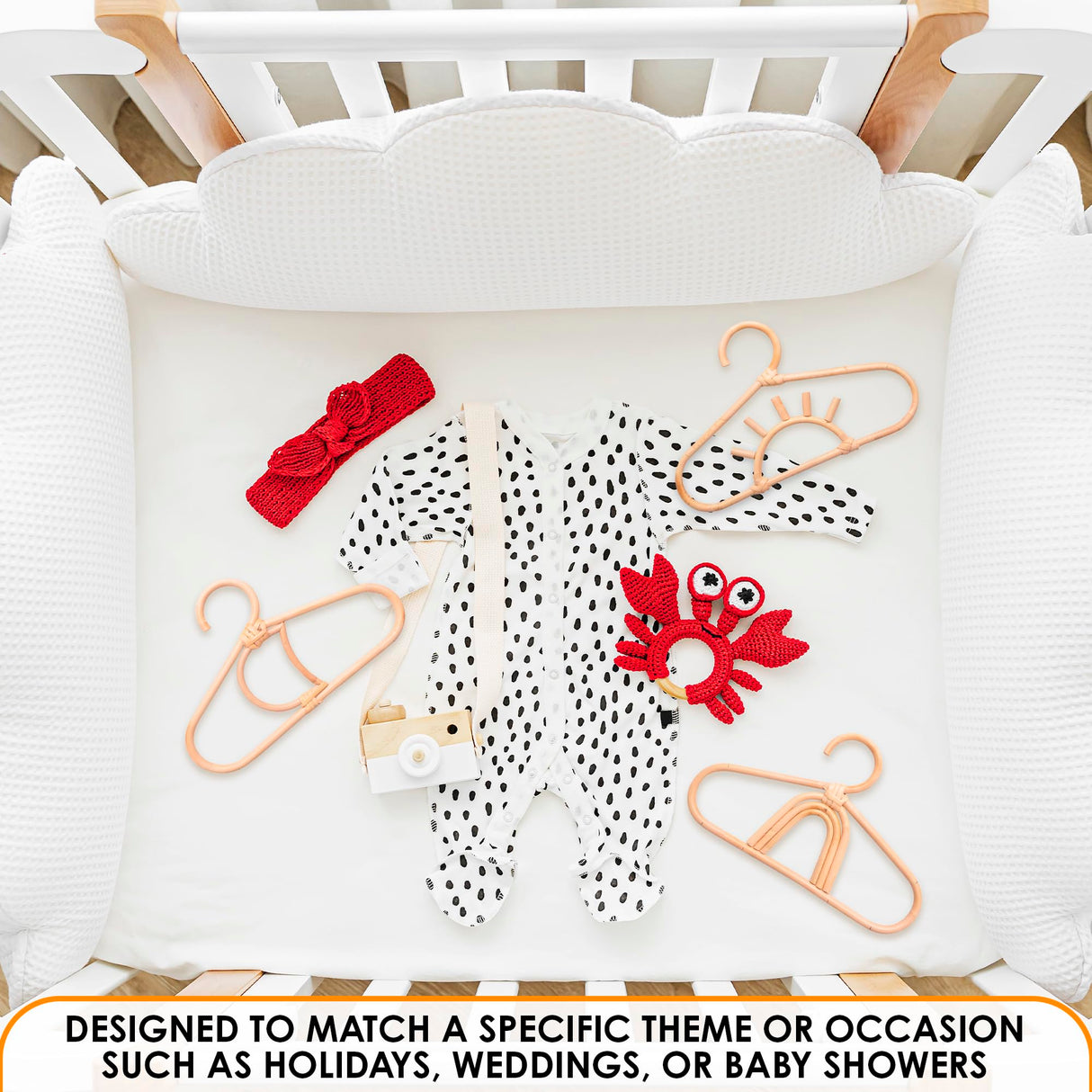 3Pcs Rattan Closet Hanger for Kids Clothes - Baby Clothes Organizer for Kids Hangers Bamboo Room Accessories for Kids Closet Hangers - Childrens Wood Hangers Small Closet Organizer Kids Garment Rack LEGLO