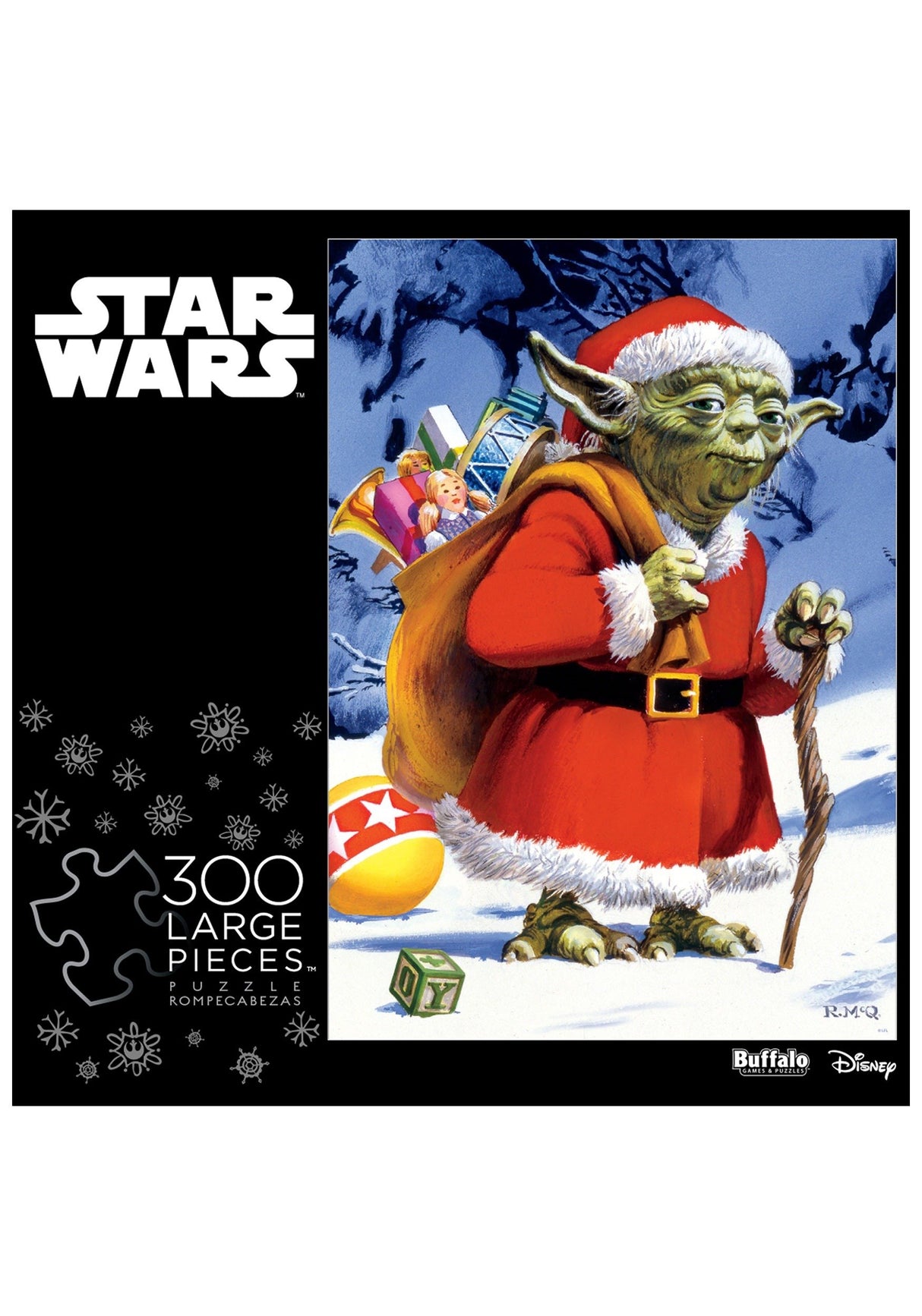 Star Wars - Holiday Yoda - 300 Large Piece Jigsaw Puzzle, 168 months to 1188 months Buffalo Games
