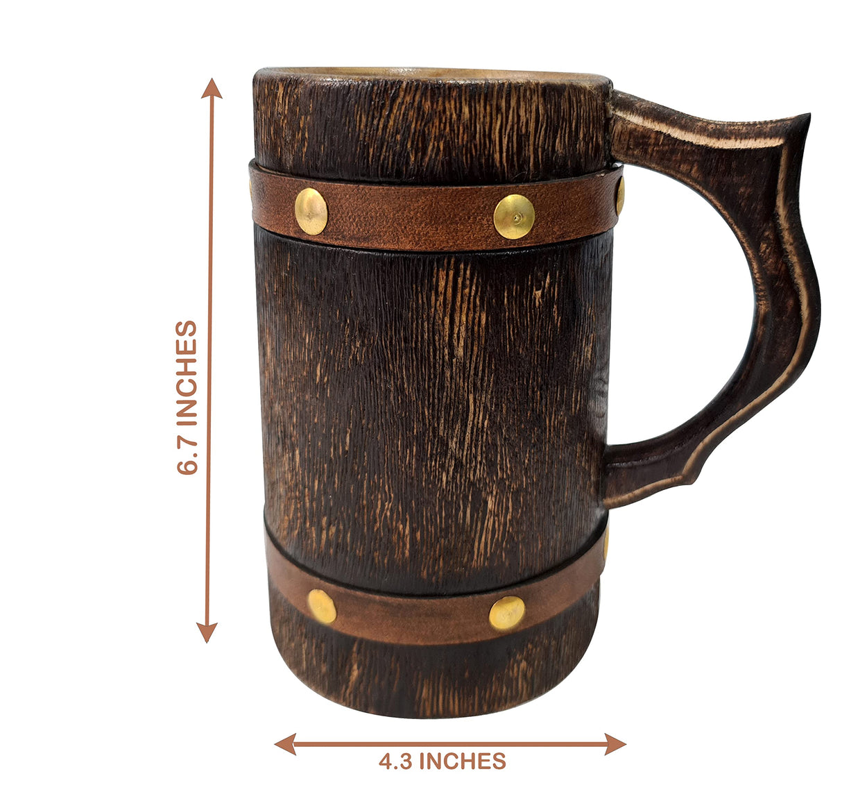 collectiblesBuy Antique Wooden Beer Mug Beverages Tankard Coffee Stein Groomsmen Idea Medieval Inspired Drinking Mug Kitchen Accessories Home Decor collectiblesBuy