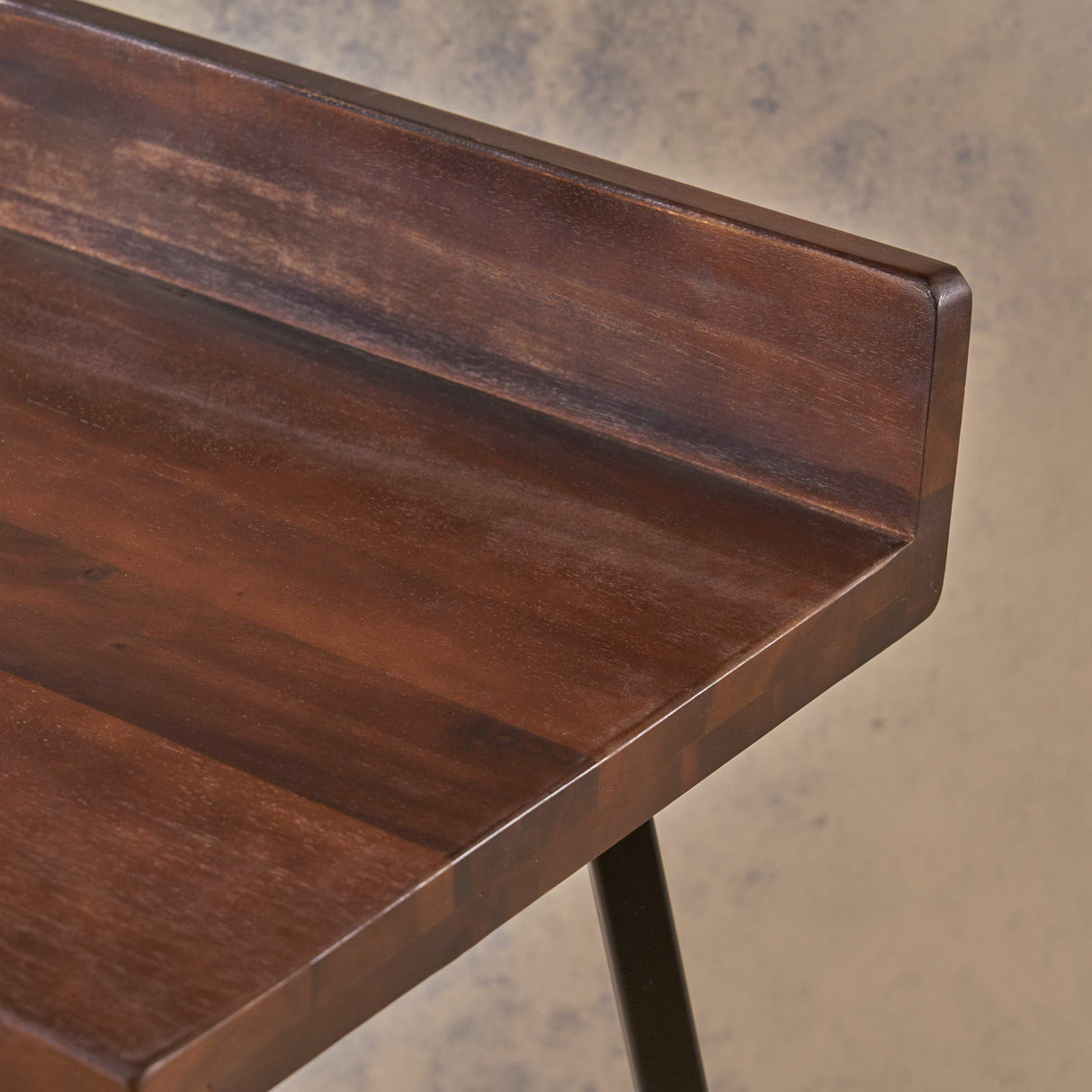 Christopher Knight Home Hazel Indoor Bar Stools, Modern, Contemporary, Dark Brown Acacia Wood with Iron Legs (Set of 2) Christopher Knight Home