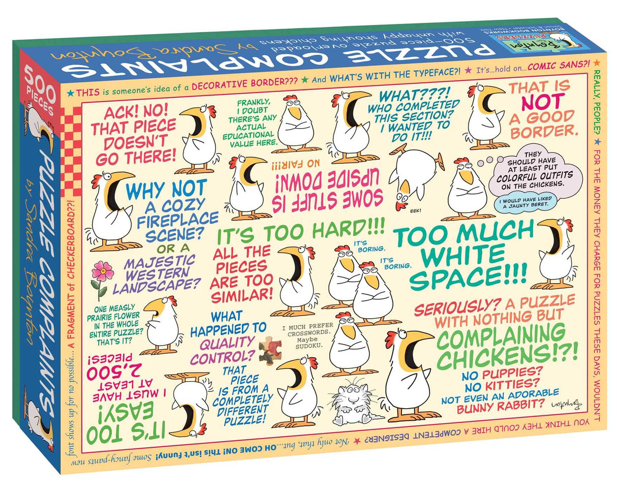 Puzzle Complaints: 500 Pieces (Boynton for Puzzlers) WoodArtSupply