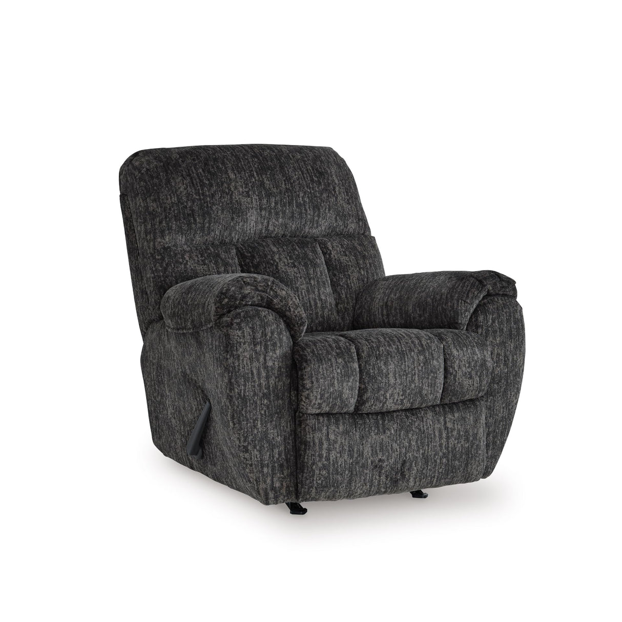 Signature Design by Ashley Rampant Casual Manual Rocker Recliner with Pillow-Top Arms, Gray Signature Design by Ashley