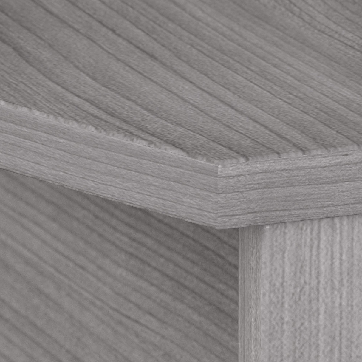 Bush Business Furniture Studio C 72W x 36D Bow Front Desk in Platinum Gray Bush Furniture