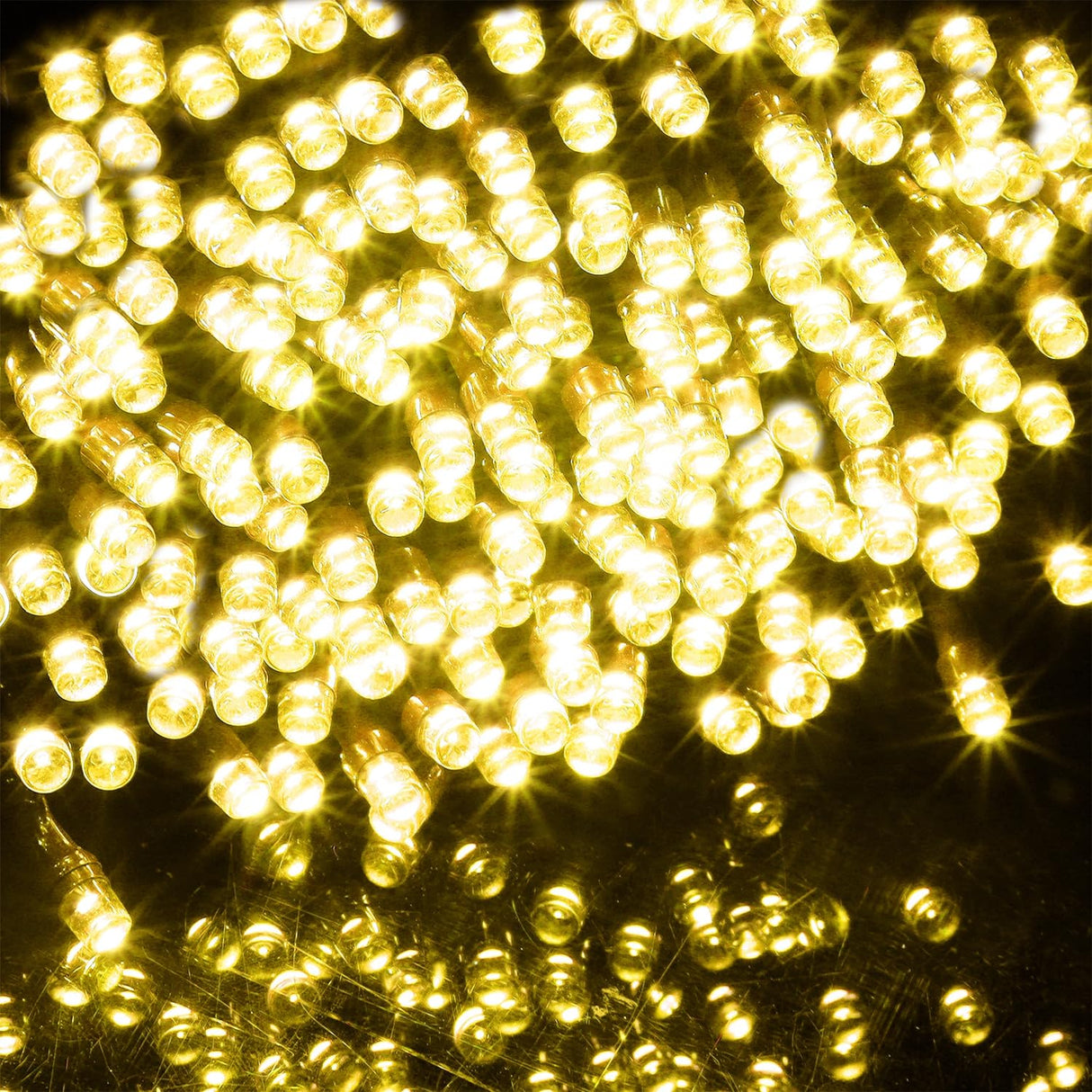 WATERGLIDE 1000 LED Christmas String Lights, 328 FT Green Wire LED Decorative Fairy Lights with Remote & 8 Modes, Waterproof for Outdoor Xmas Holiday Party Garden Wedding Home Decor, Warm White WATERGLIDE