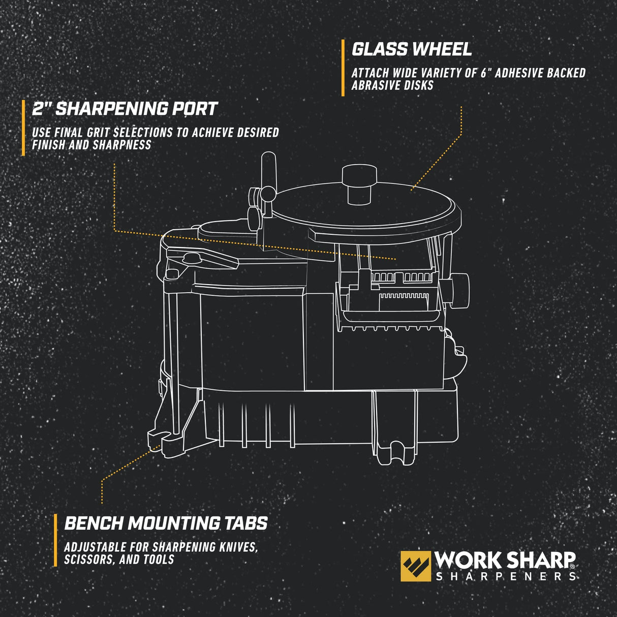 Work Sharp Benchtop Woodworking Tool Sharpener WORK SHARP