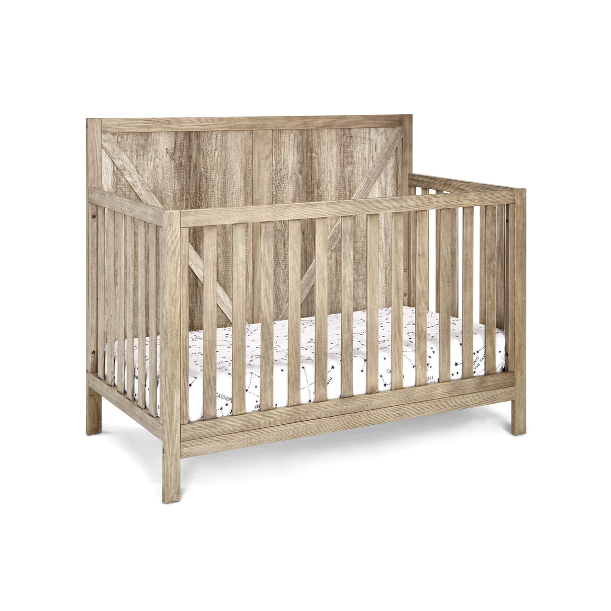 Suite Bebe Barnside 4-in-1 Convertible Crib in Vintage Chestnut Suite Bebe