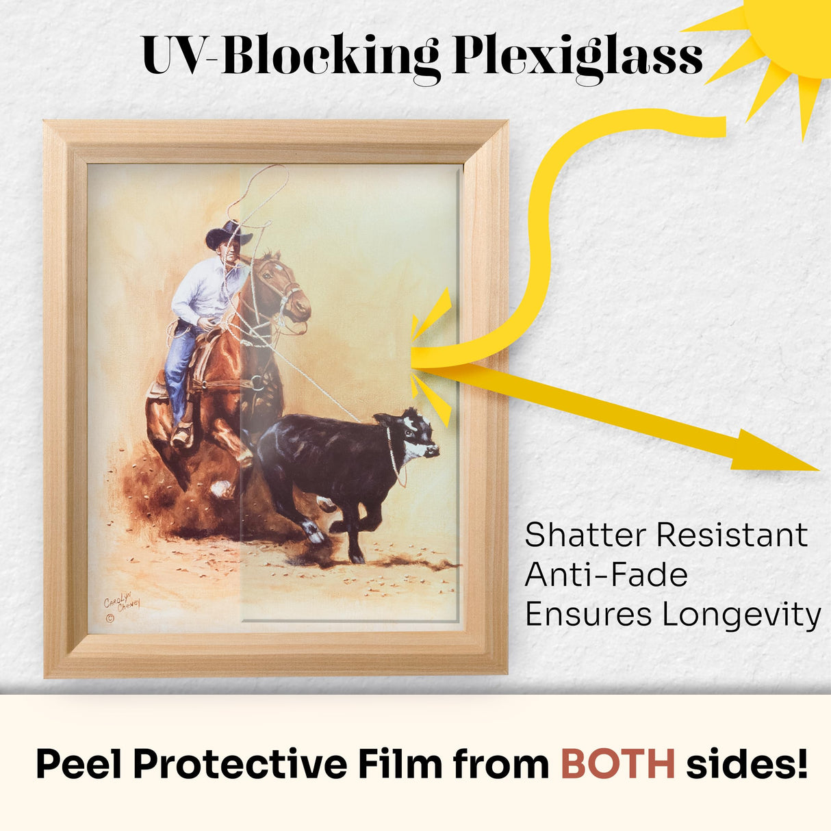 US Art Black 15x20.5 Puzzle Frame .75" Inch Wide - Handmade Solid Wood Jigsaw Puzzle Frames with Preinstalled Hangers and UV Blocking Plexiglass 20.5 x 15 Picture Frame US Art