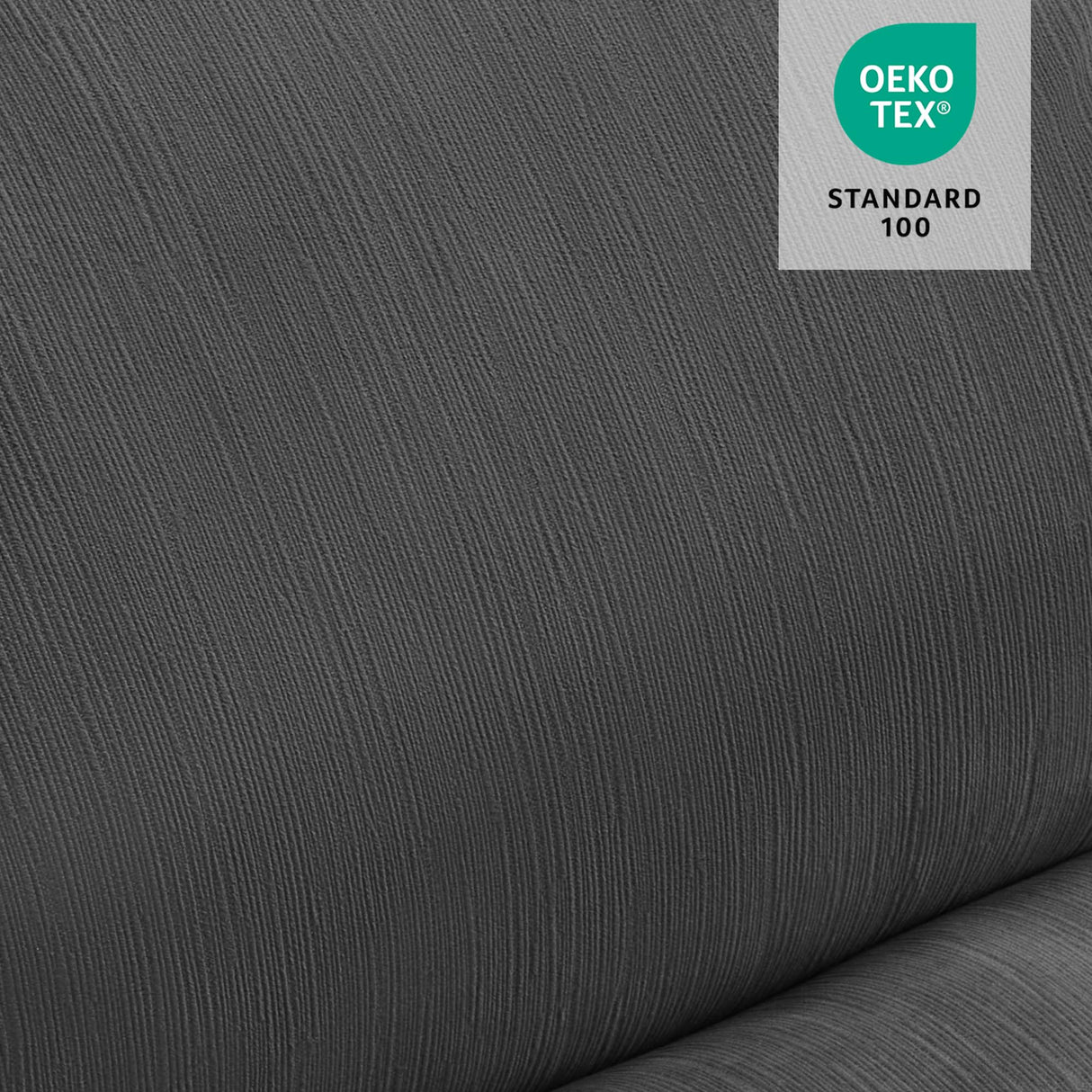 MCombo Power Zero Wall Hugger Recliner Chair for Small Space RV Living Room, Power Recliner with Adjustable Headrest, USB & USB-C Charging Ports, Fabric ST257 (Dark Grey) MCombo