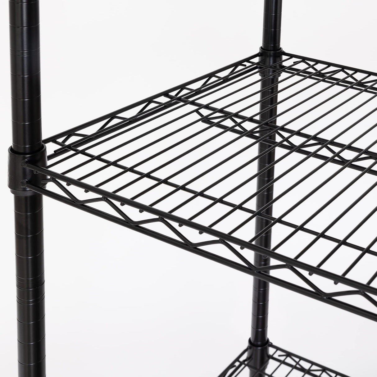 Seville Classics UltraDurable Heavy Duty NSF Solid Steel Wire Rack Storage Unit, Organizer for Garage, Warehouse, Office, Restaurant, Classroom, Kitchen, Black, 5-Tier Shelving, 48" W x 18" D Seville Classics