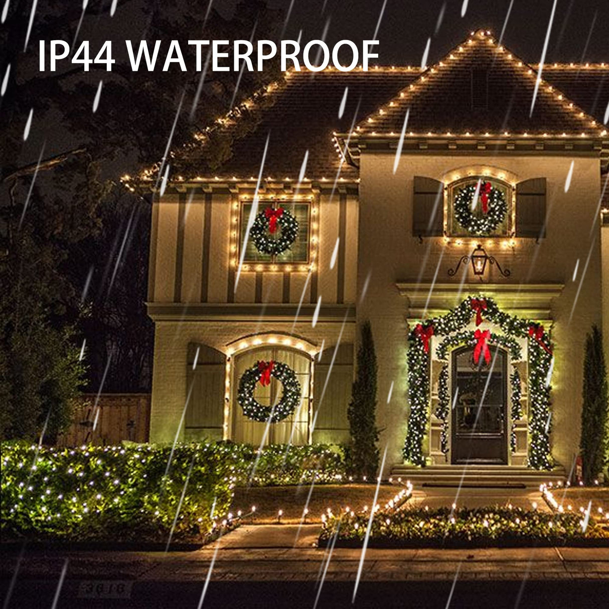 Dazzle Bright Warm White Christmas String Lights, 82ft 1000 LED Waterproof Green Wire Fairy Lights with 8 Modes, Outdoor Lights for Xmas Tree Holiday Wedding Party Christmas Decorations Dazzle Bright