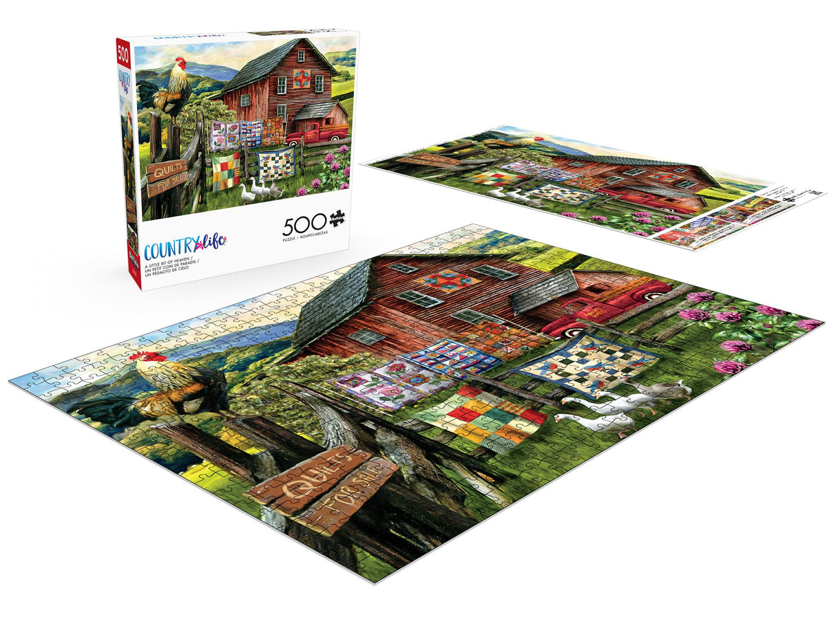 Buffalo Games - Tom Wood - A Little Bit of Heaven - 500 Piece Jigsaw Puzzle for Adults -Challenging Puzzle Perfect for Game Nights - Finished Size is 21.25 x 15.00 Buffalo Games