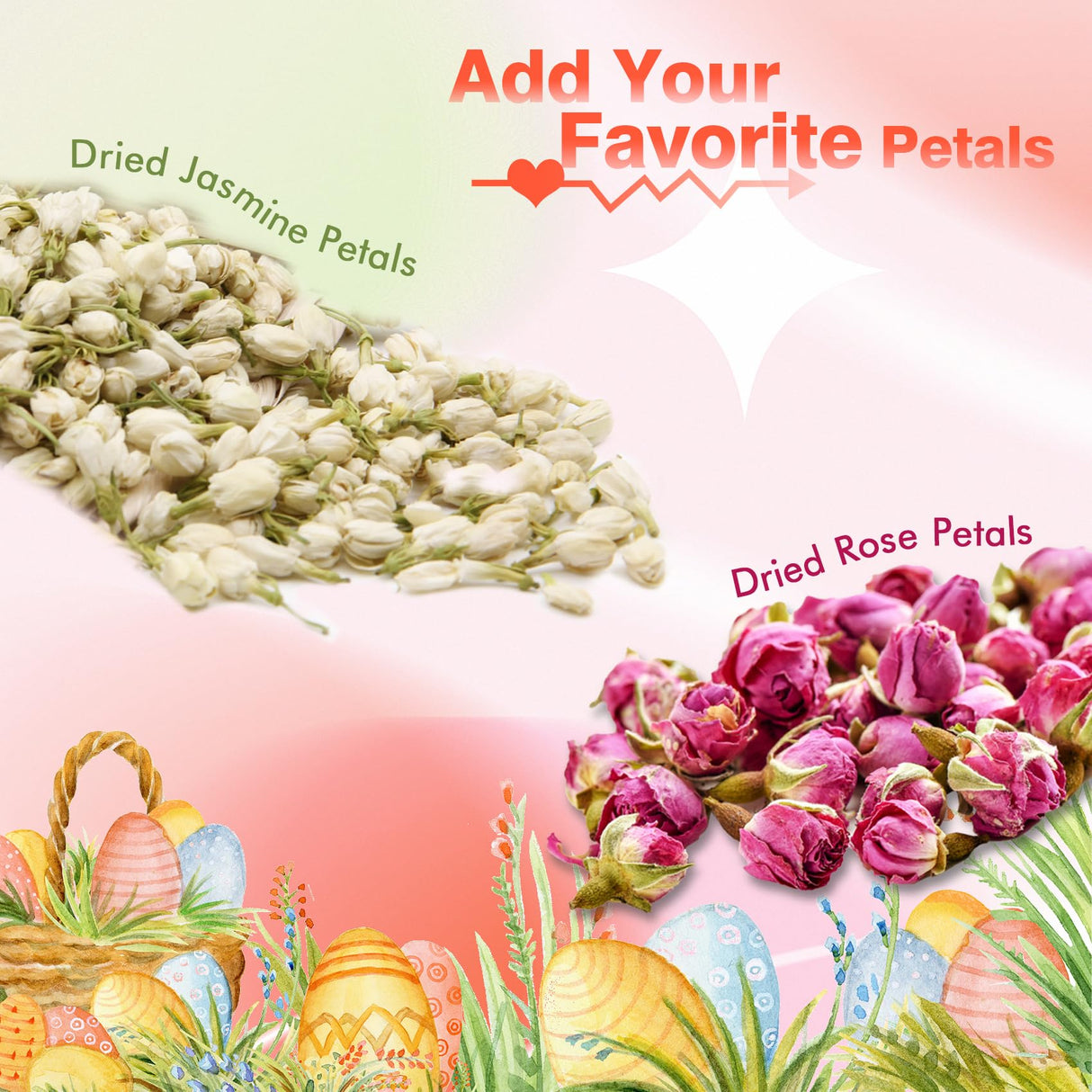 EDSRRDRUS Pink Soap Making Kit for Adults - 2lbs Glycerin Melt & Pour Soap Base, Essential Oils, Dyes, Easter Bunny Egg Flower Molds & Complete Soap Making Supplies EDSRDRUS